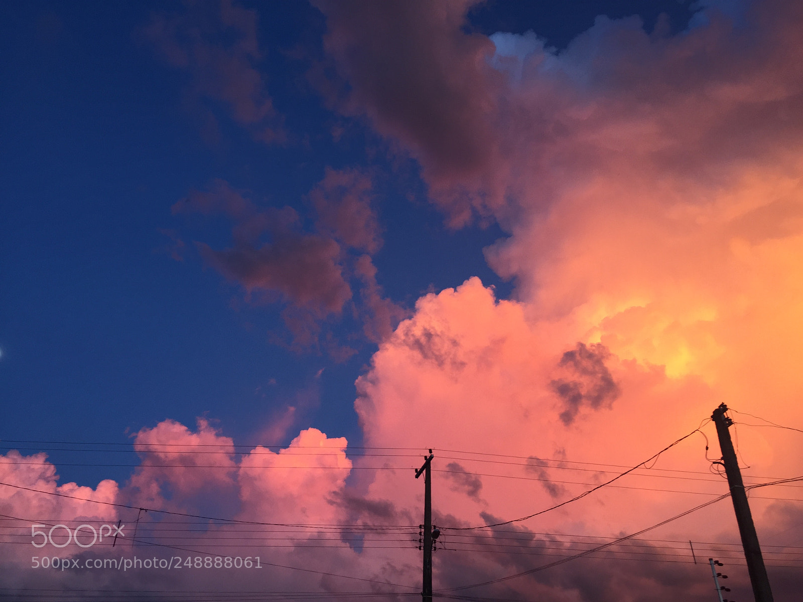 Apple iPhone 6 sample photo. Orange sky photography