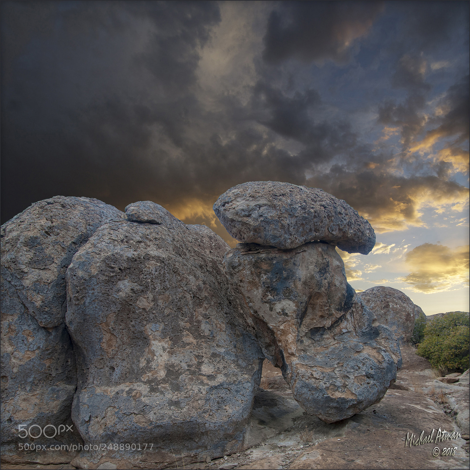 Nikon D200 sample photo. City of rocks sunset photography
