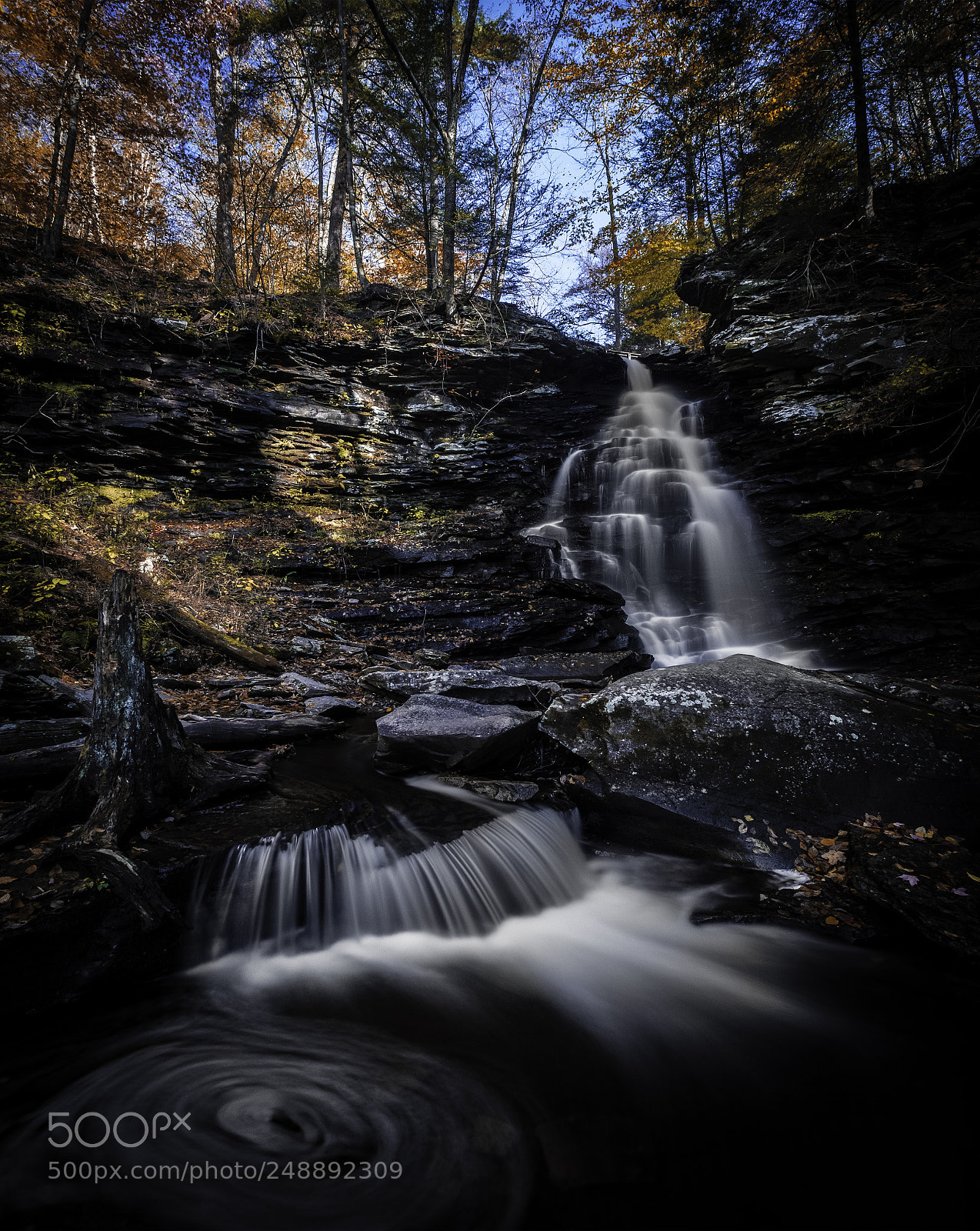 Fujifilm X-T2 sample photo. Ricketts glen at autumn photography