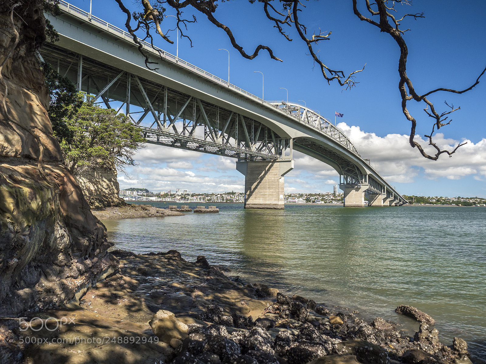 Olympus OM-D E-M1 Mark II sample photo. Auckland harbour bridge photography