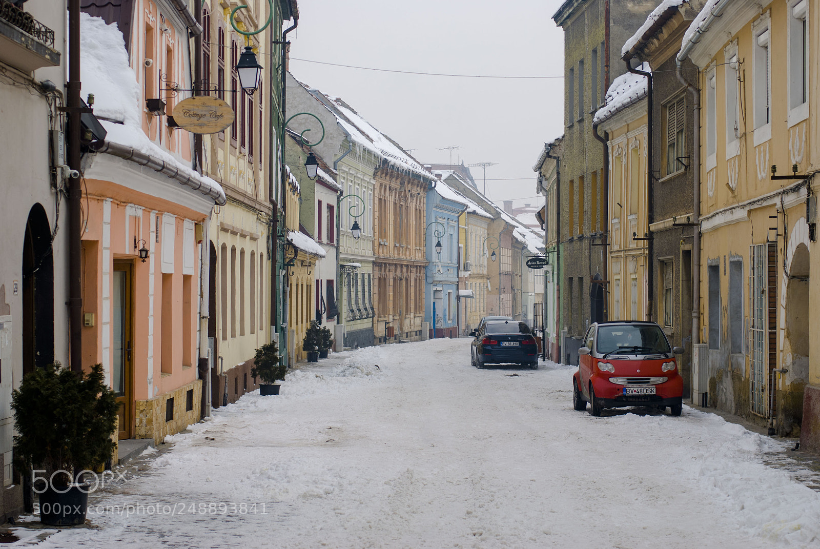 Nikon D60 sample photo. Street in brasov photography
