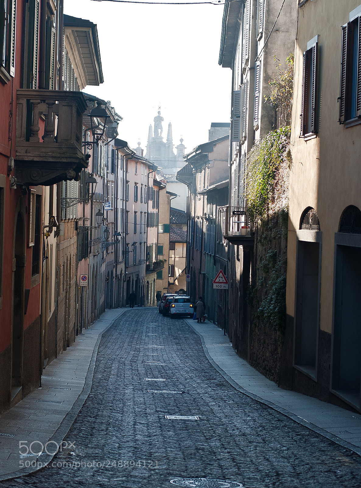 Nikon D60 sample photo. Street in bergamo photography