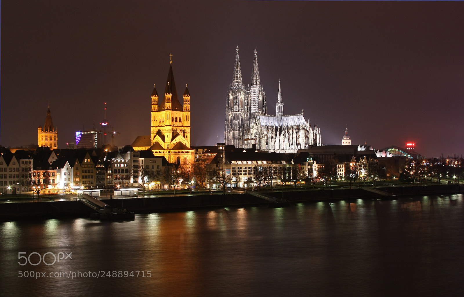 Canon EOS 450D (EOS Rebel XSi / EOS Kiss X2) sample photo. Koln at night photography