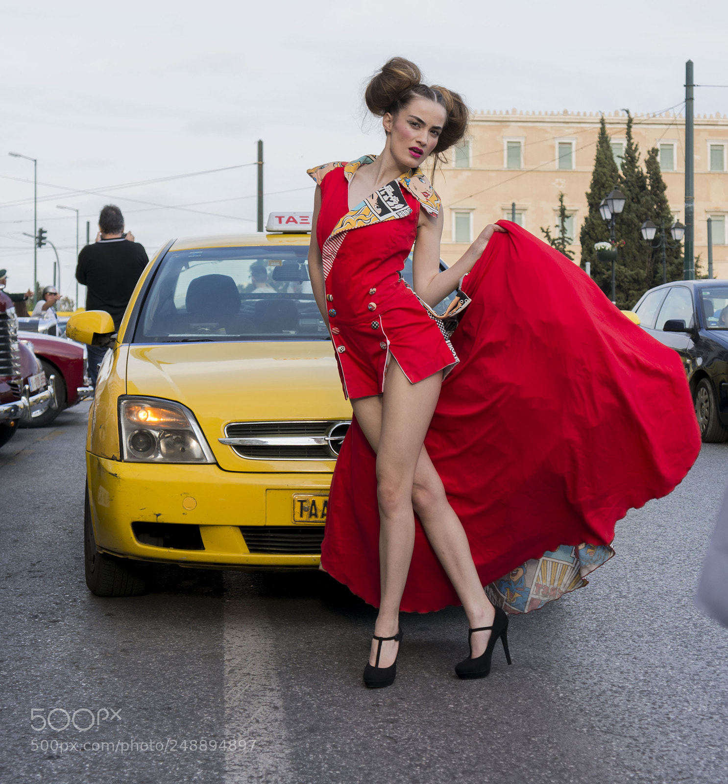 Sony Alpha NEX-5R sample photo. Red girl photography
