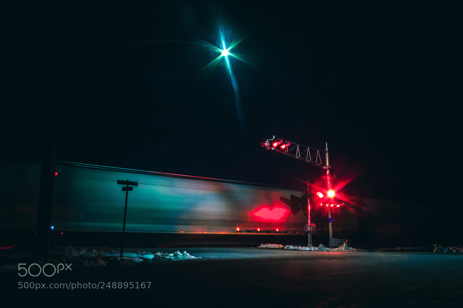 Canon EOS 60D sample photo. Midnight train photography