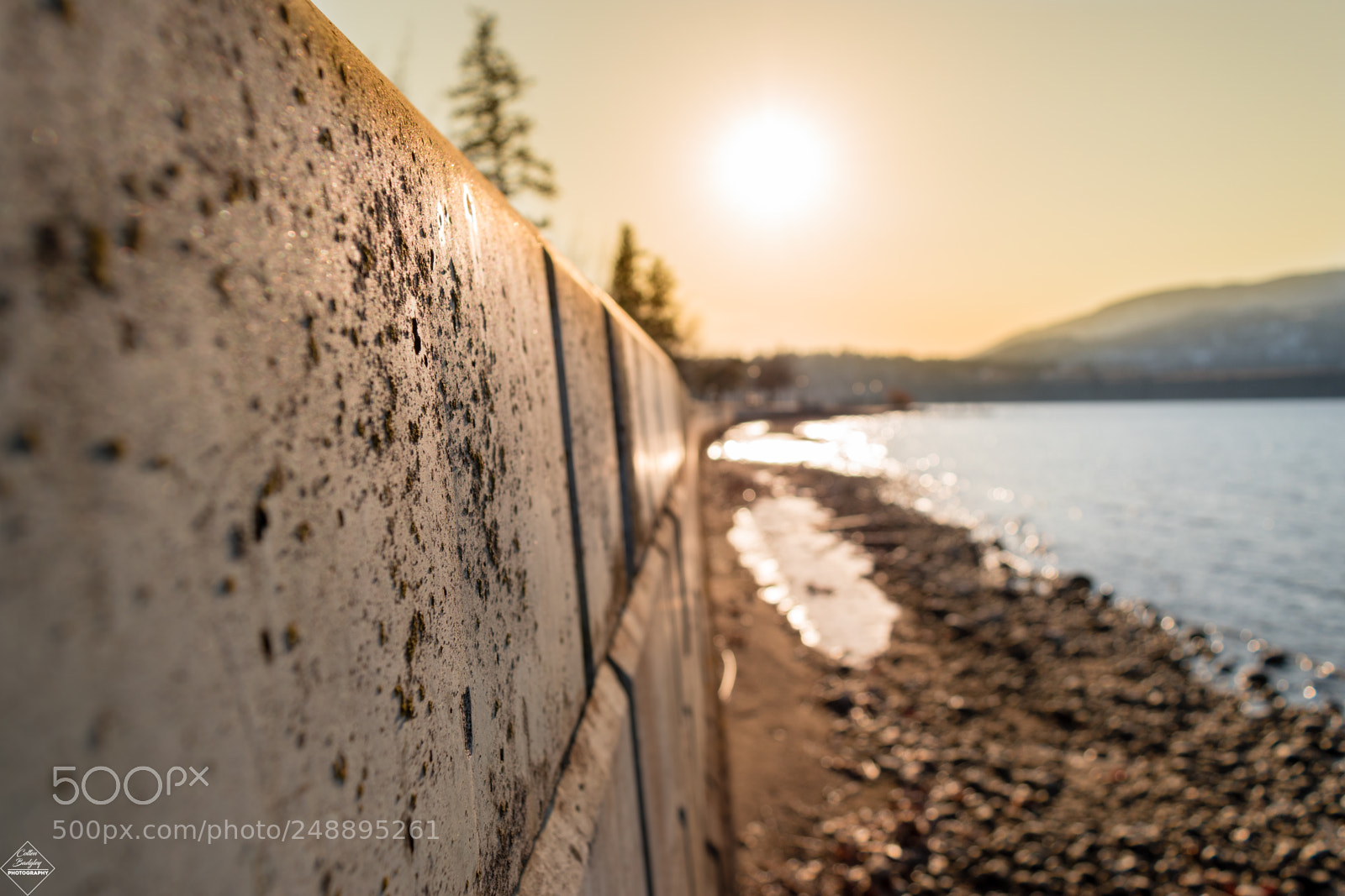 Nikon D5500 sample photo. Sea wall sunset photography