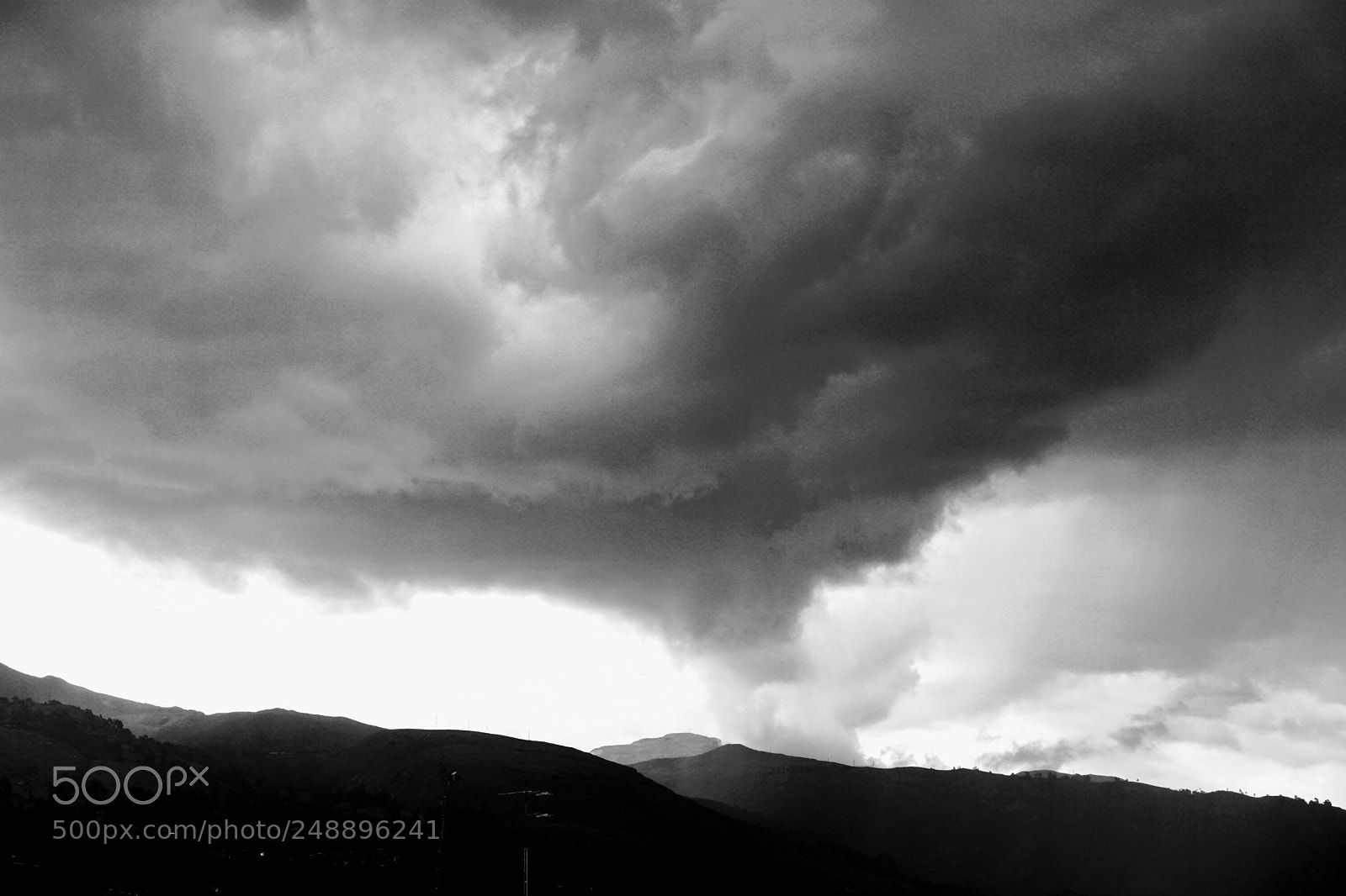 Sony a6000 sample photo. Before rain (b&w) photography