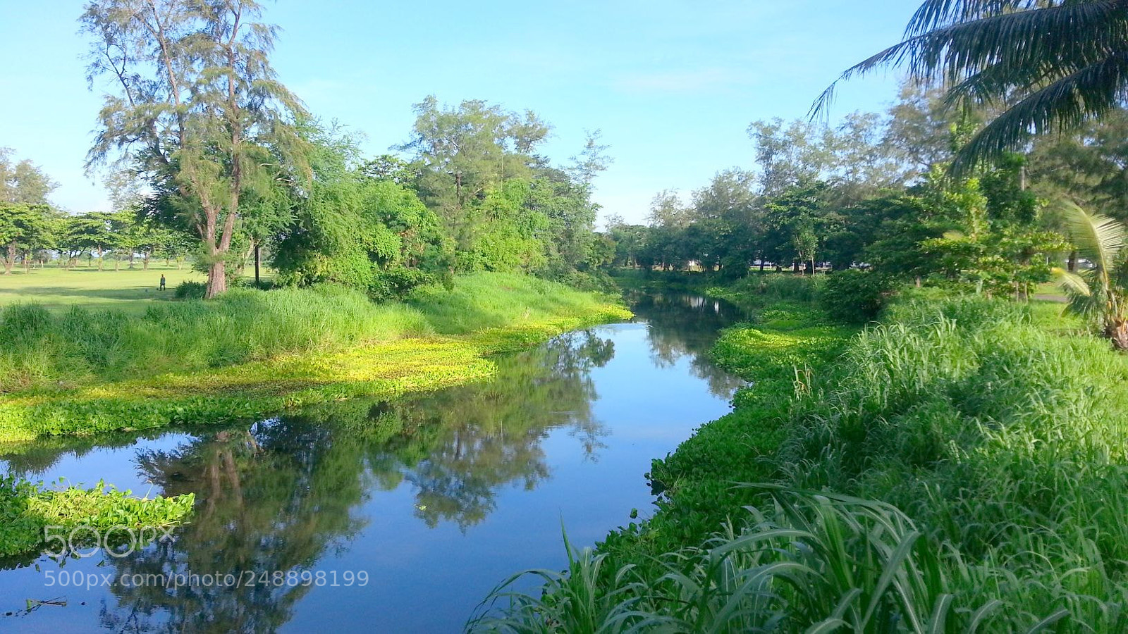 Samsung Galaxy S3 sample photo. Golf course river photography
