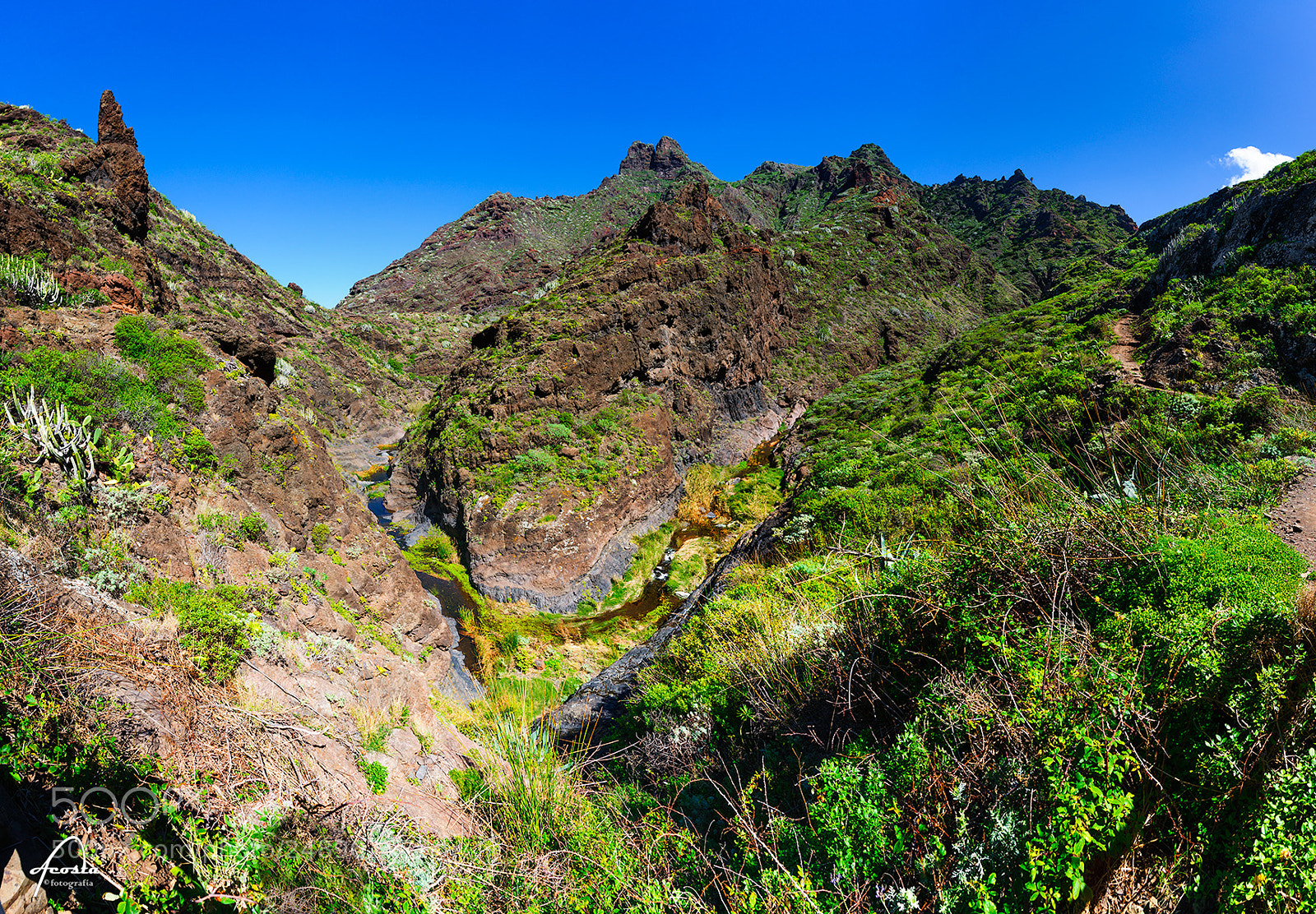 Nikon D5000 sample photo. Barranco de afur photography