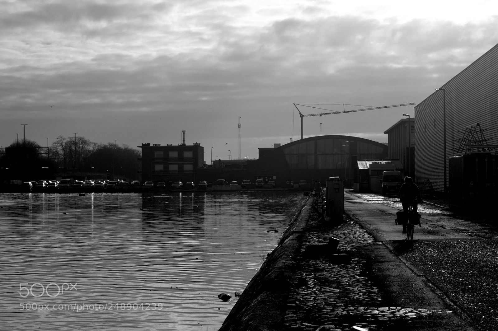 Nikon D3200 sample photo. Biker riverside photography