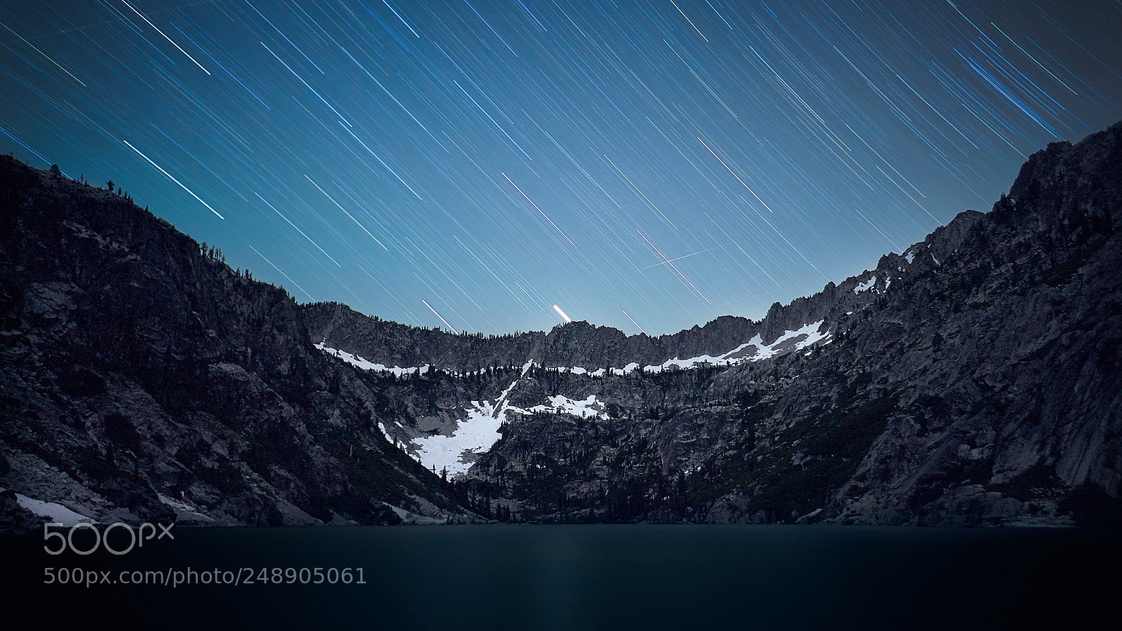 Sony a6300 sample photo. Trinity alps star trails photography