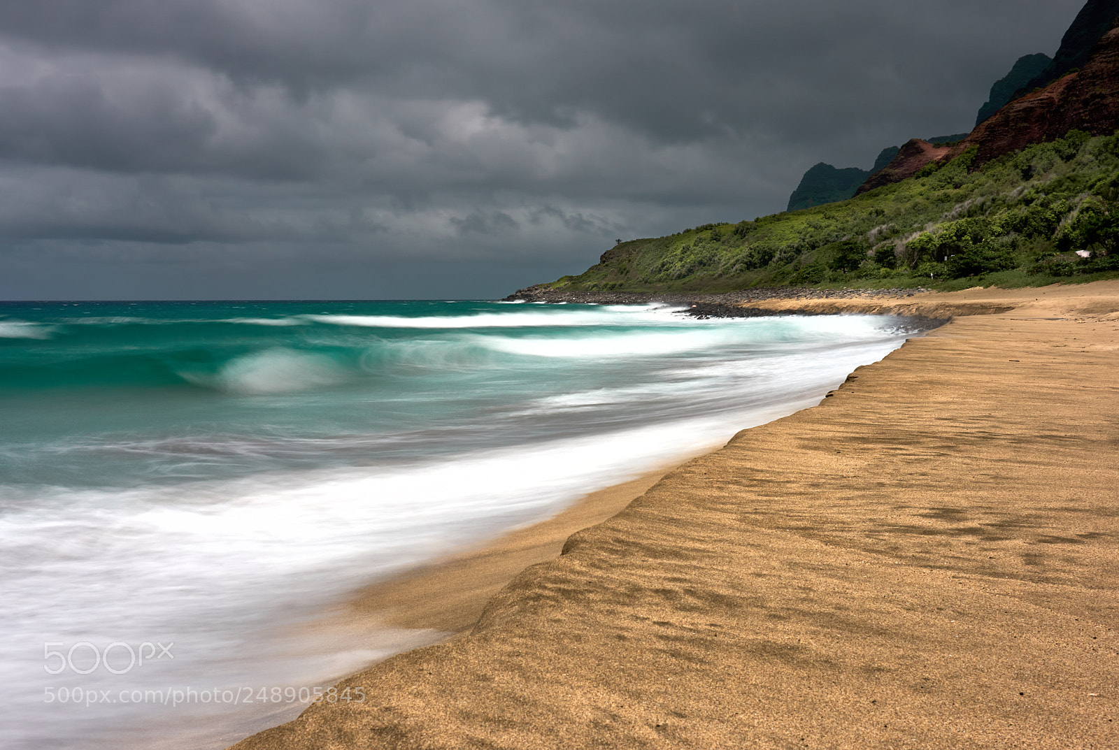 Sony a6300 sample photo. Kalalau beach photography
