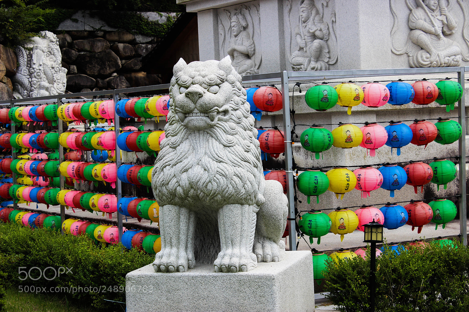 Canon EOS 600D (Rebel EOS T3i / EOS Kiss X5) sample photo. Sculpture in donghwasa temple photography