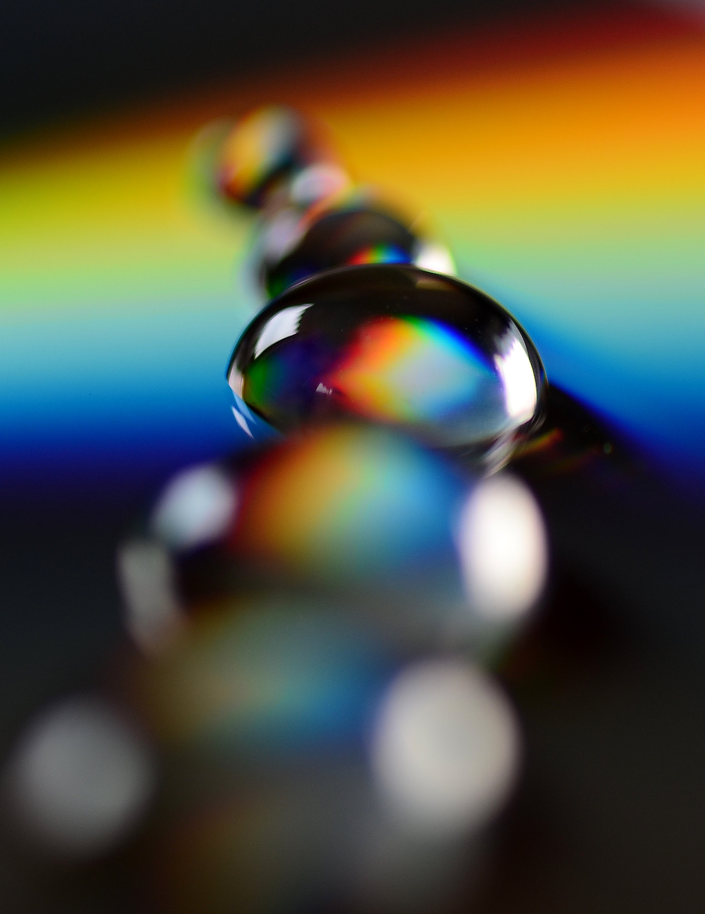 Sigma 105mm F2.8 EX DG Macro sample photo. Rainbowdrops photography