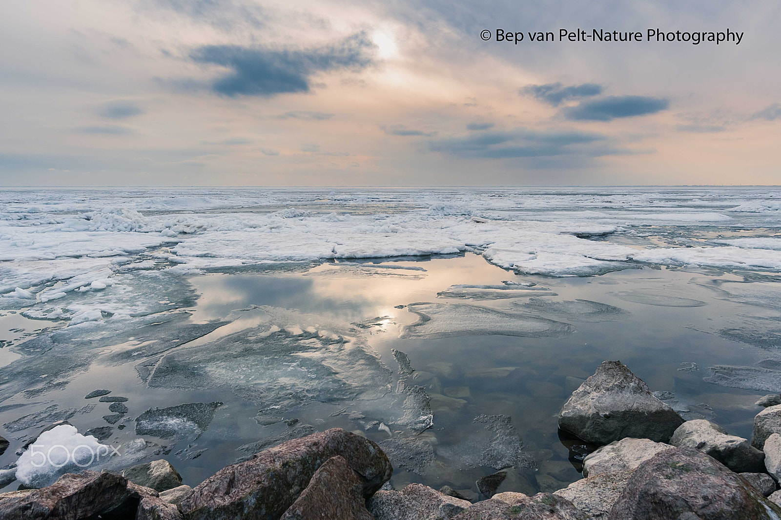 Nikon D500 sample photo. Thawing ice at the markermeer photography