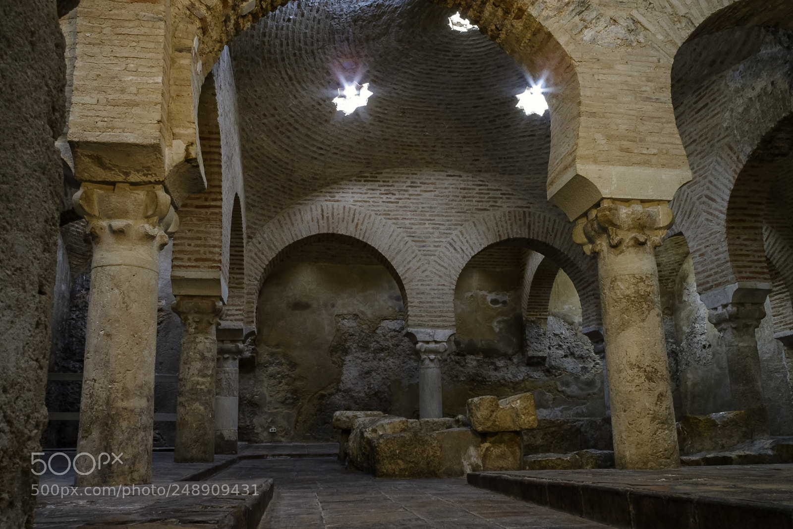 Canon PowerShot G10 sample photo. Jaén's arab baths photography