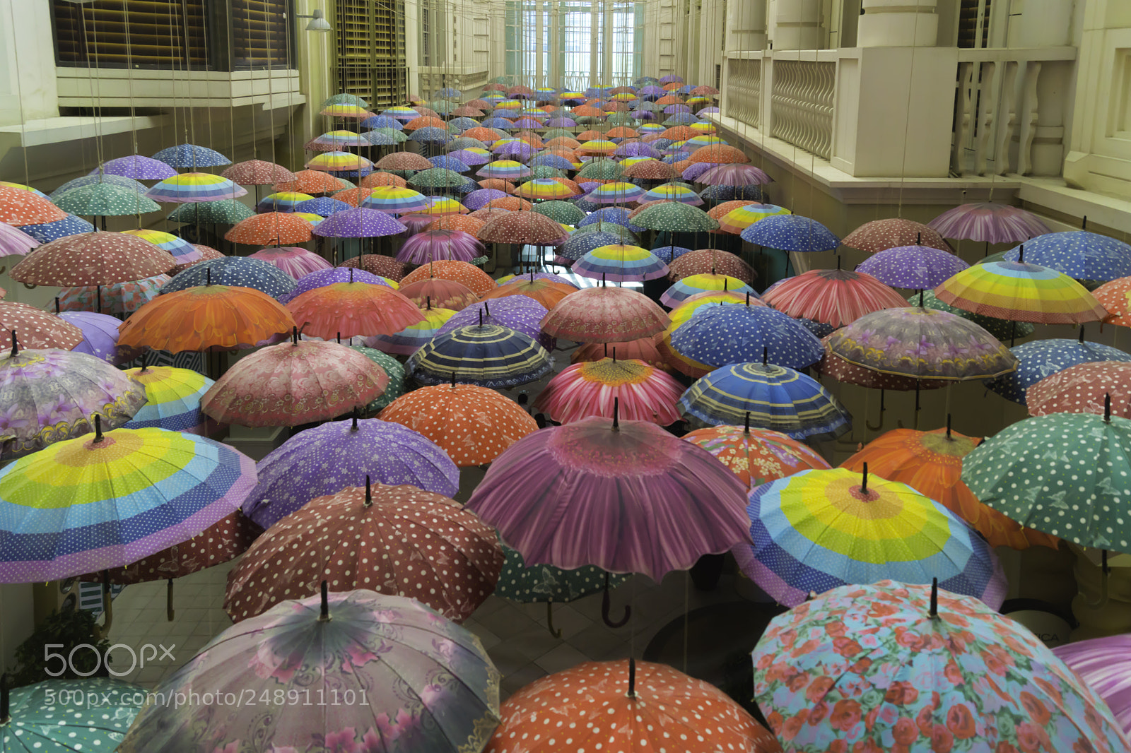 Sony SLT-A68 sample photo. Colorful umbrellas photography
