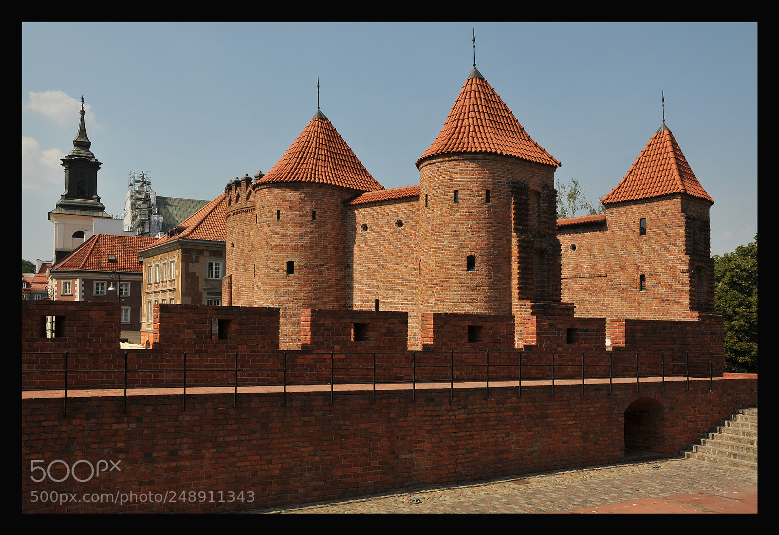 Nikon D300 sample photo. Barbican in warszawa photography