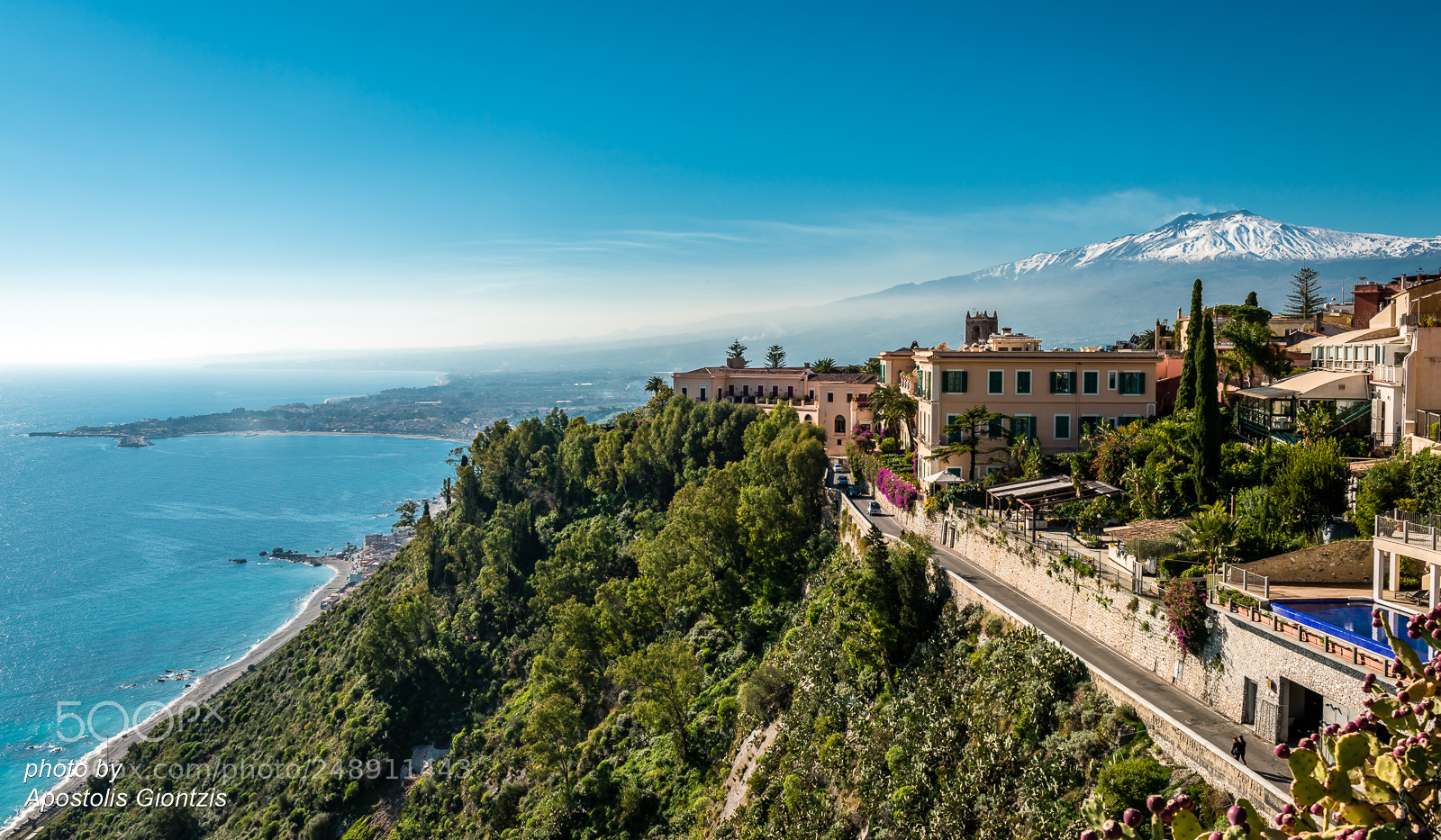 Nikon D800E sample photo. A view of taormina photography