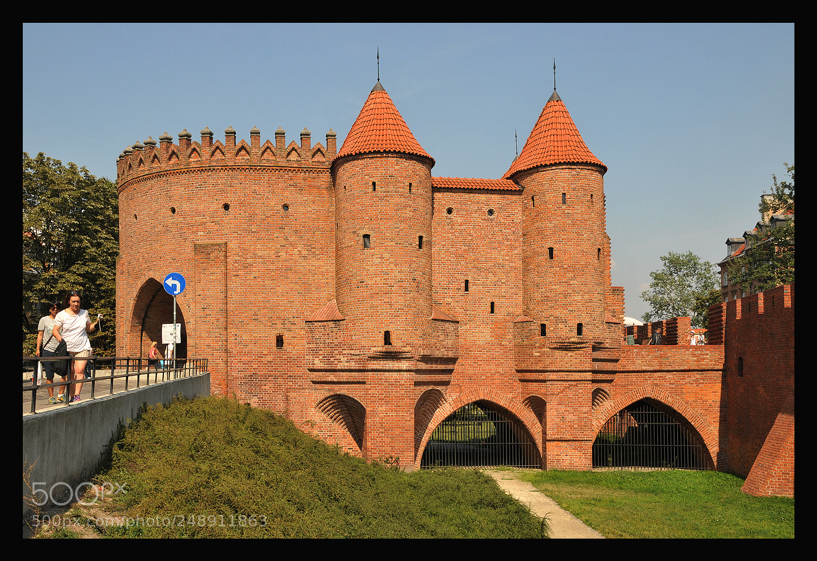 Nikon D300 sample photo. Barbican in warszawa photography