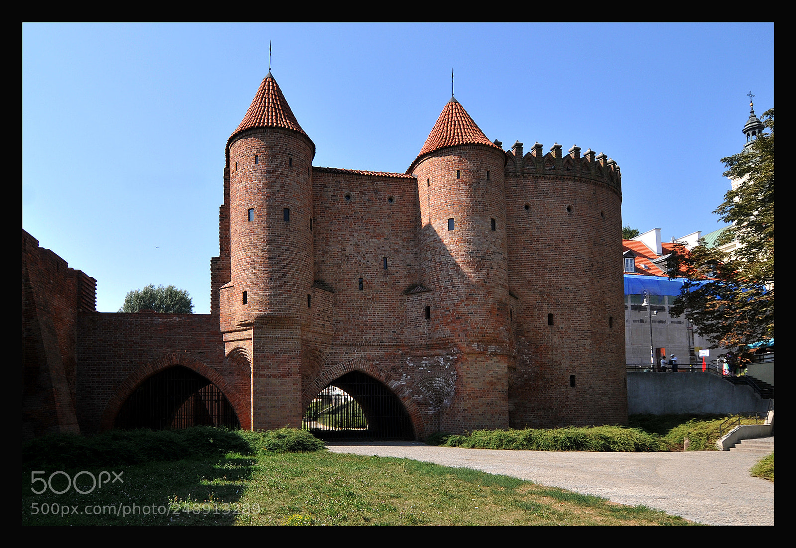 Nikon D300 sample photo. Barbican in warszawa photography