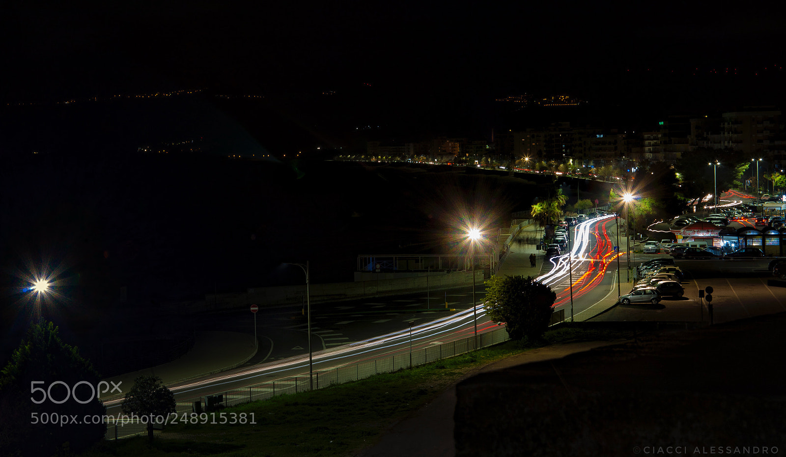 Canon EOS 5D sample photo. Catanzaro lido by night photography