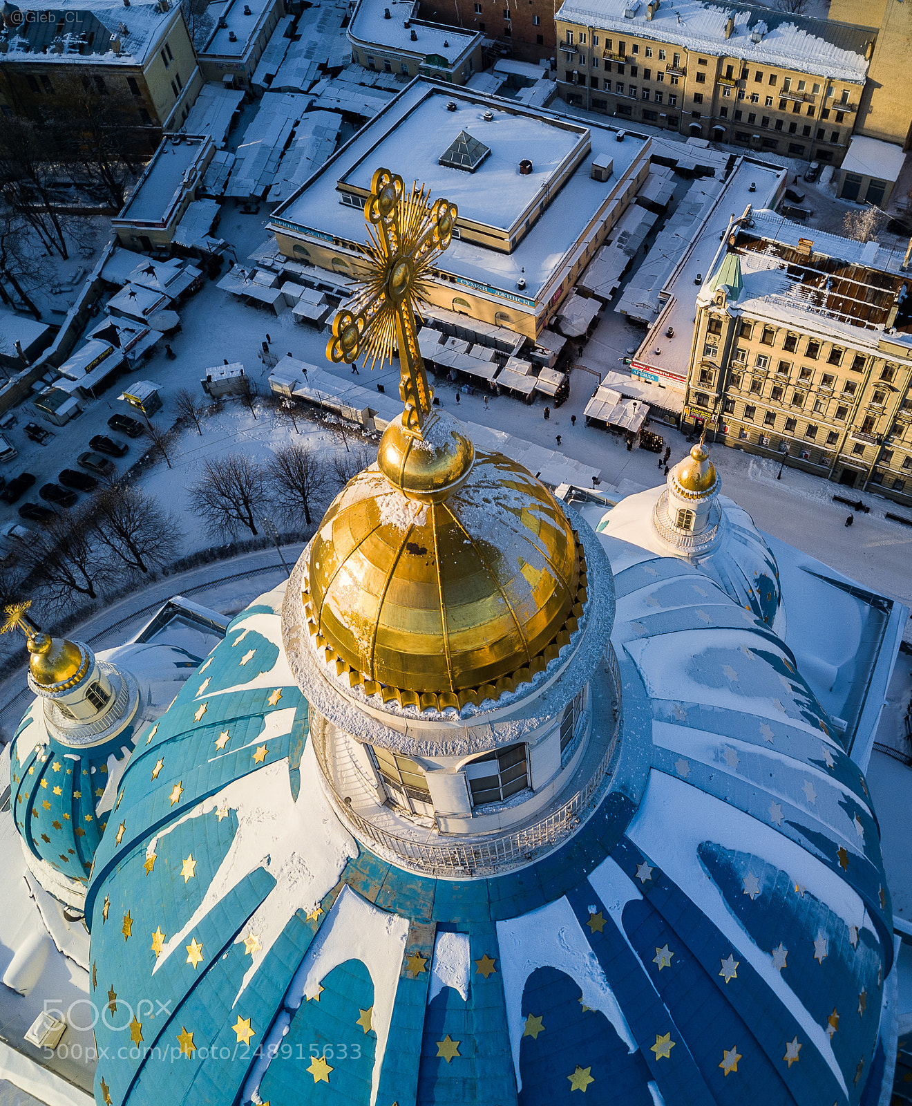 DJI FC220 sample photo. Winter city photography