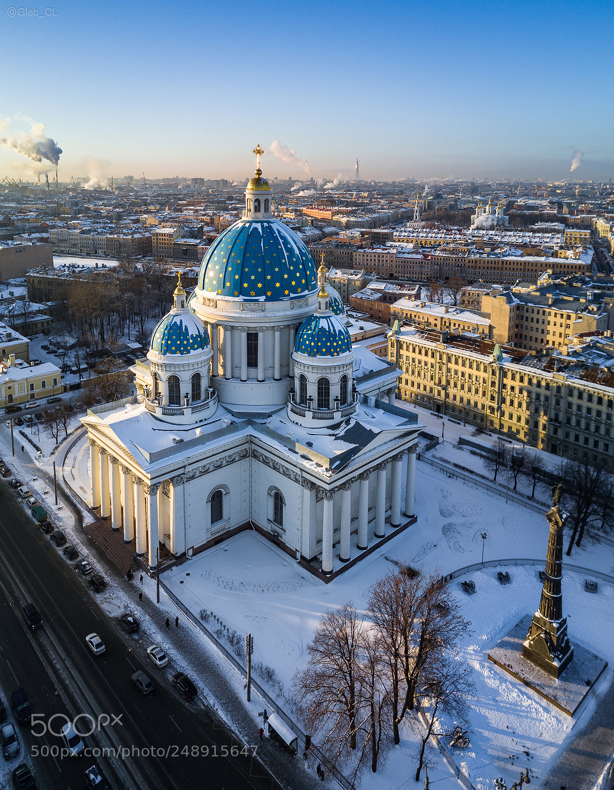 DJI FC220 sample photo. Winter city photography