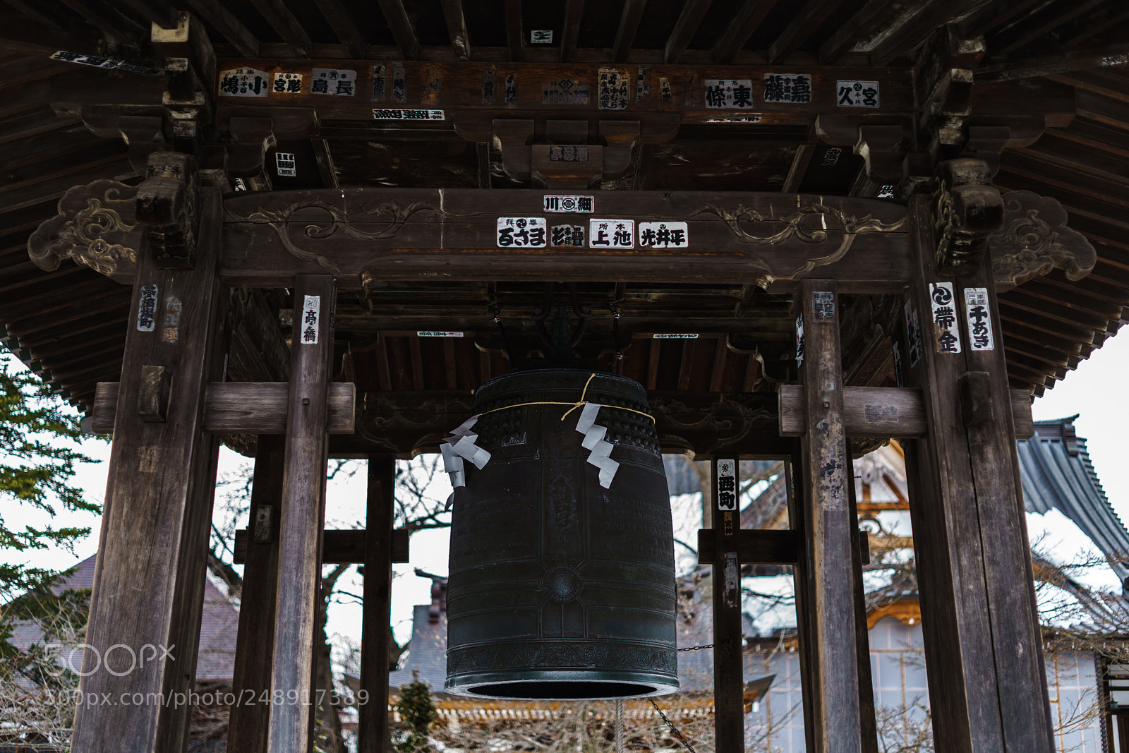 Sony a7R II sample photo. The bell the shrine photography