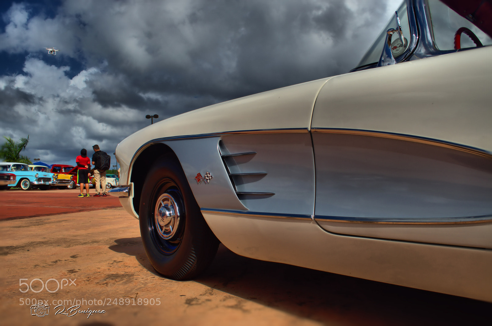 Nikon D5100 sample photo. Vintage corvette photography