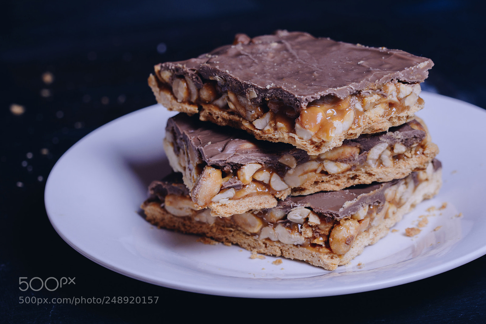 Nikon D7100 sample photo. Snickers cake photography