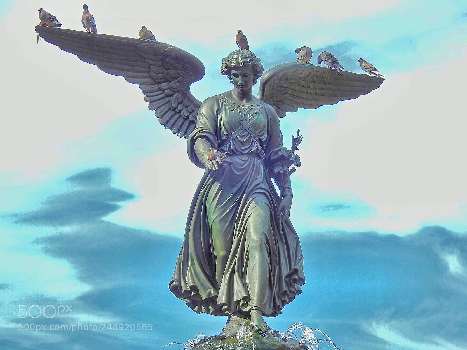 Nikon Coolpix P900 sample photo. Bethesda fountain, central park photography