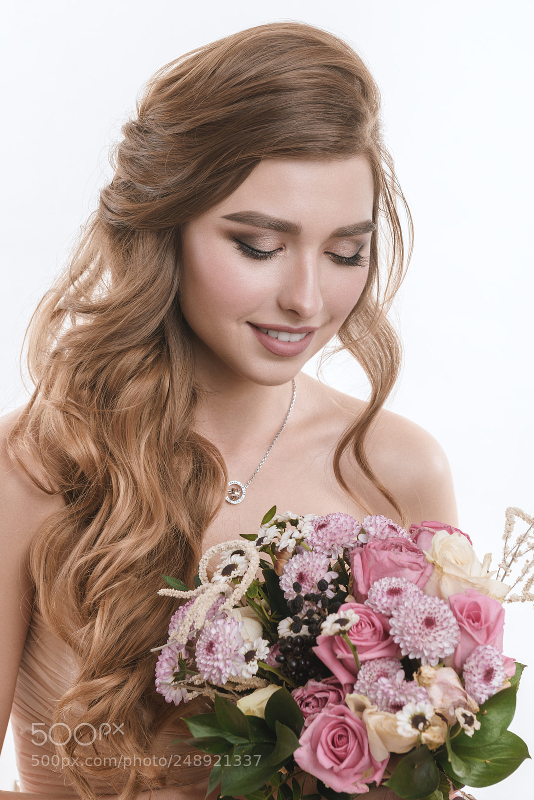 Nikon D800 sample photo. Girl with flowers photography