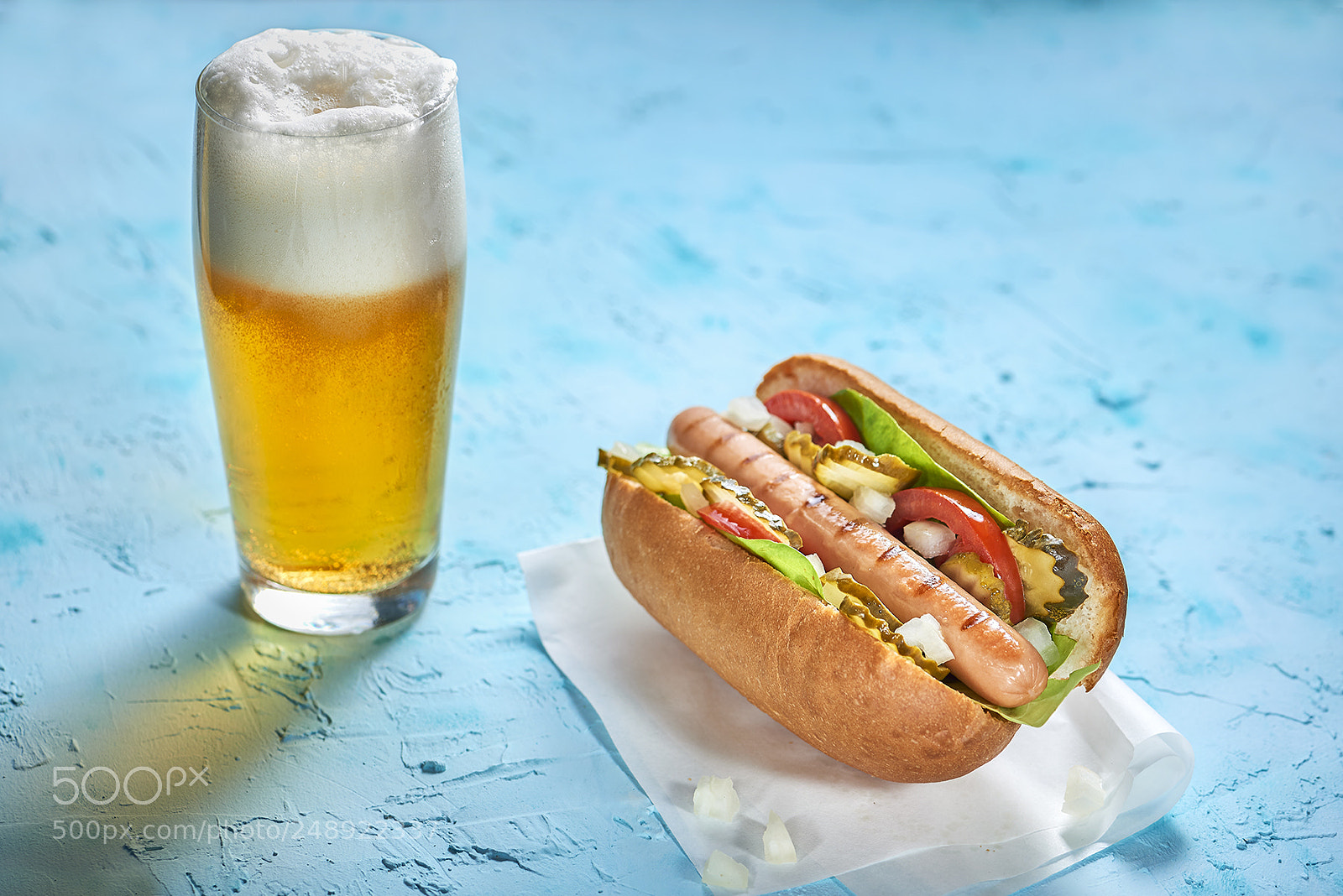 Nikon D800 sample photo. Hot dog and glass photography