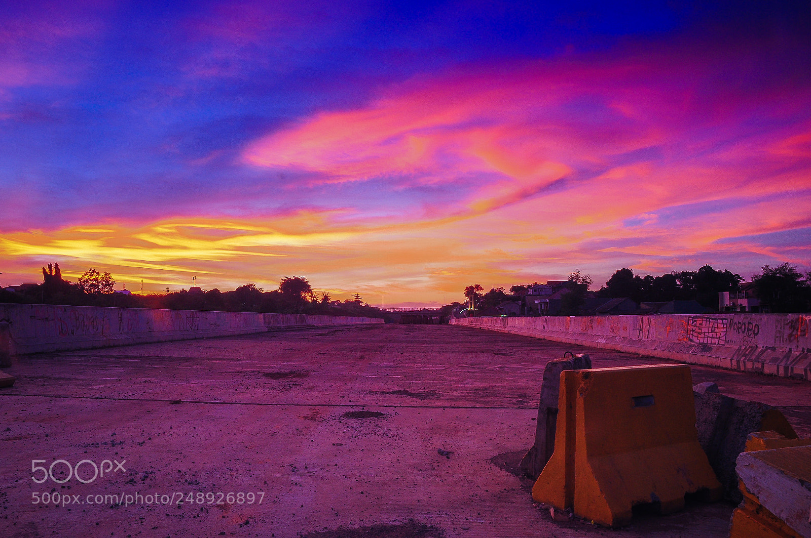 Nikon D90 sample photo. Long road to sunset photography