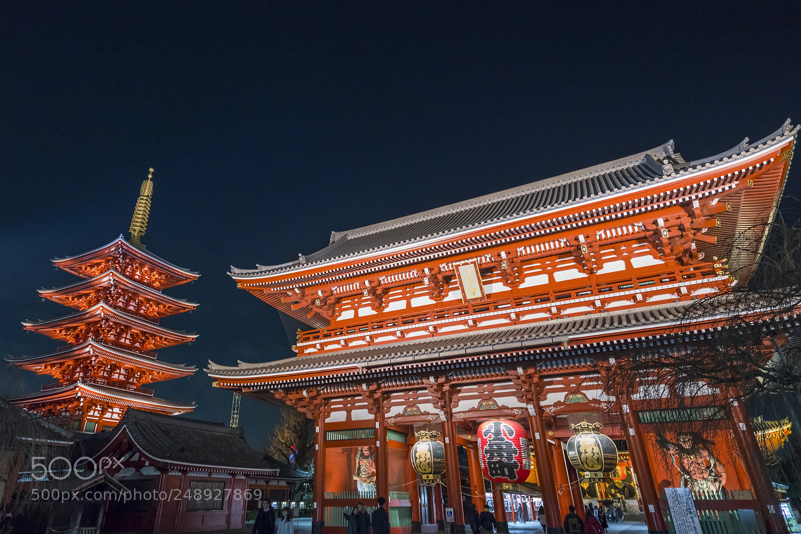 Sony a7R II sample photo. Asakusa at night photography