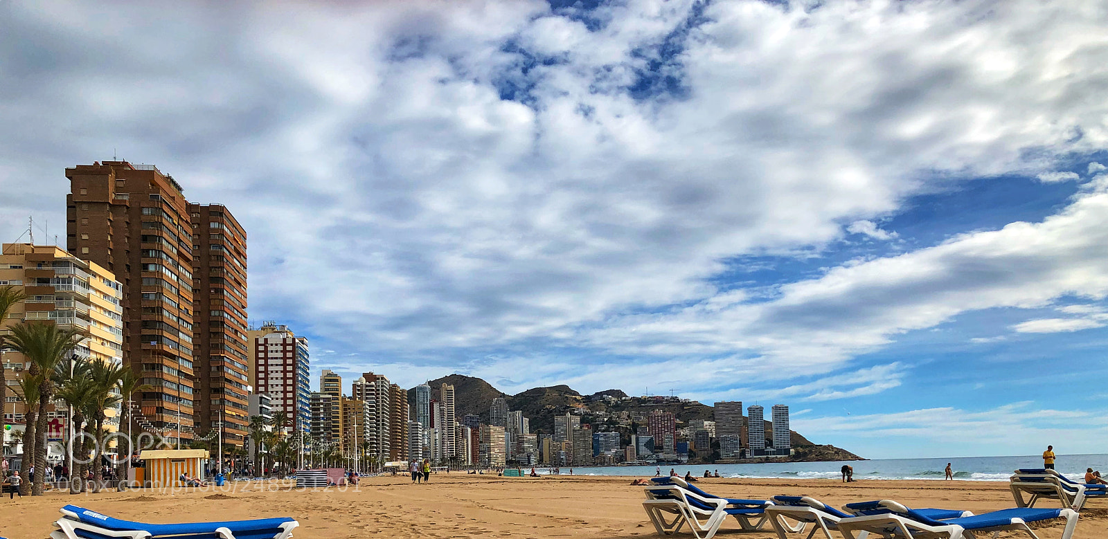 Apple iPhone X sample photo. Beautiful beach in benidorm photography