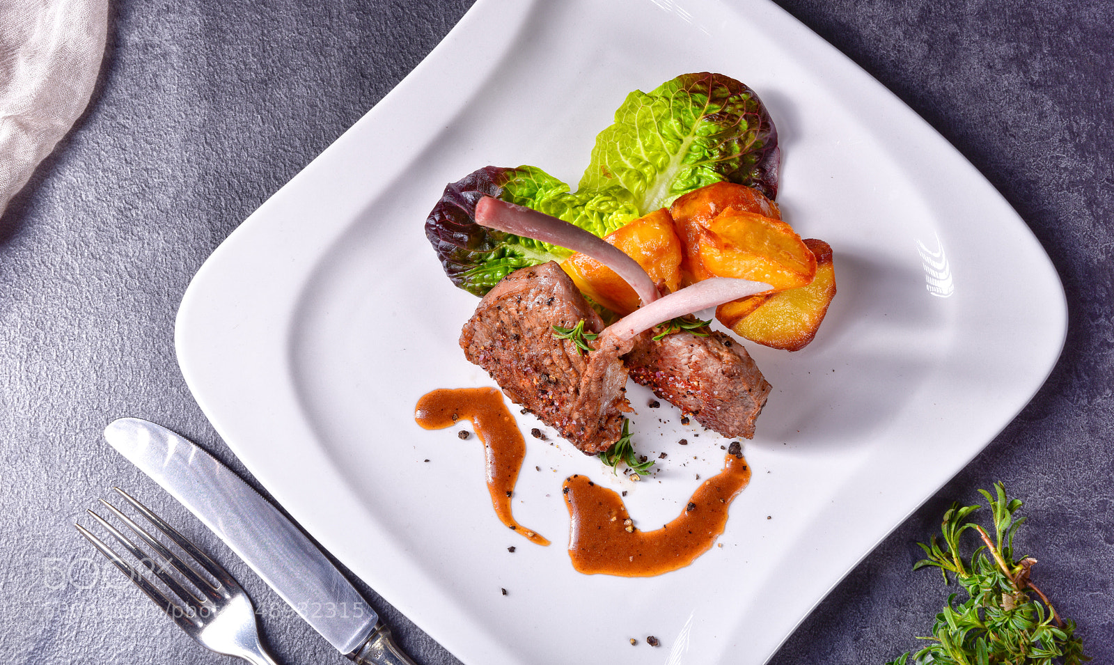 Nikon D810 sample photo. Grilled lamb chops with photography