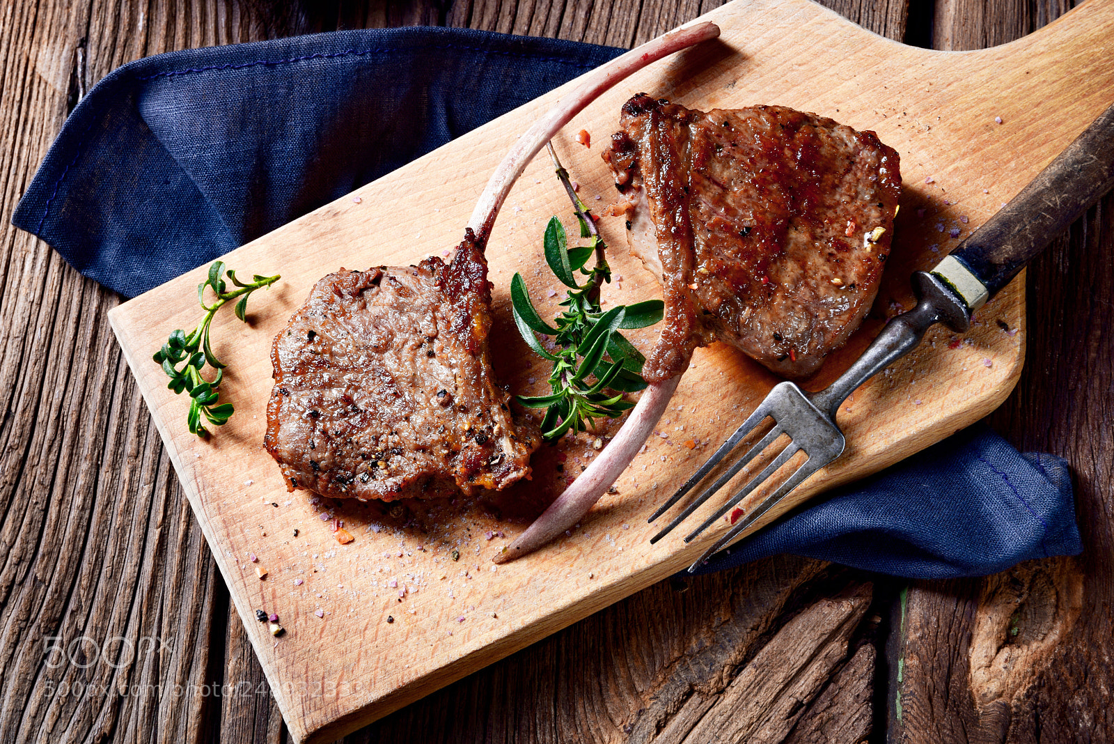 Nikon D810 sample photo. Grilled lamb chops an photography