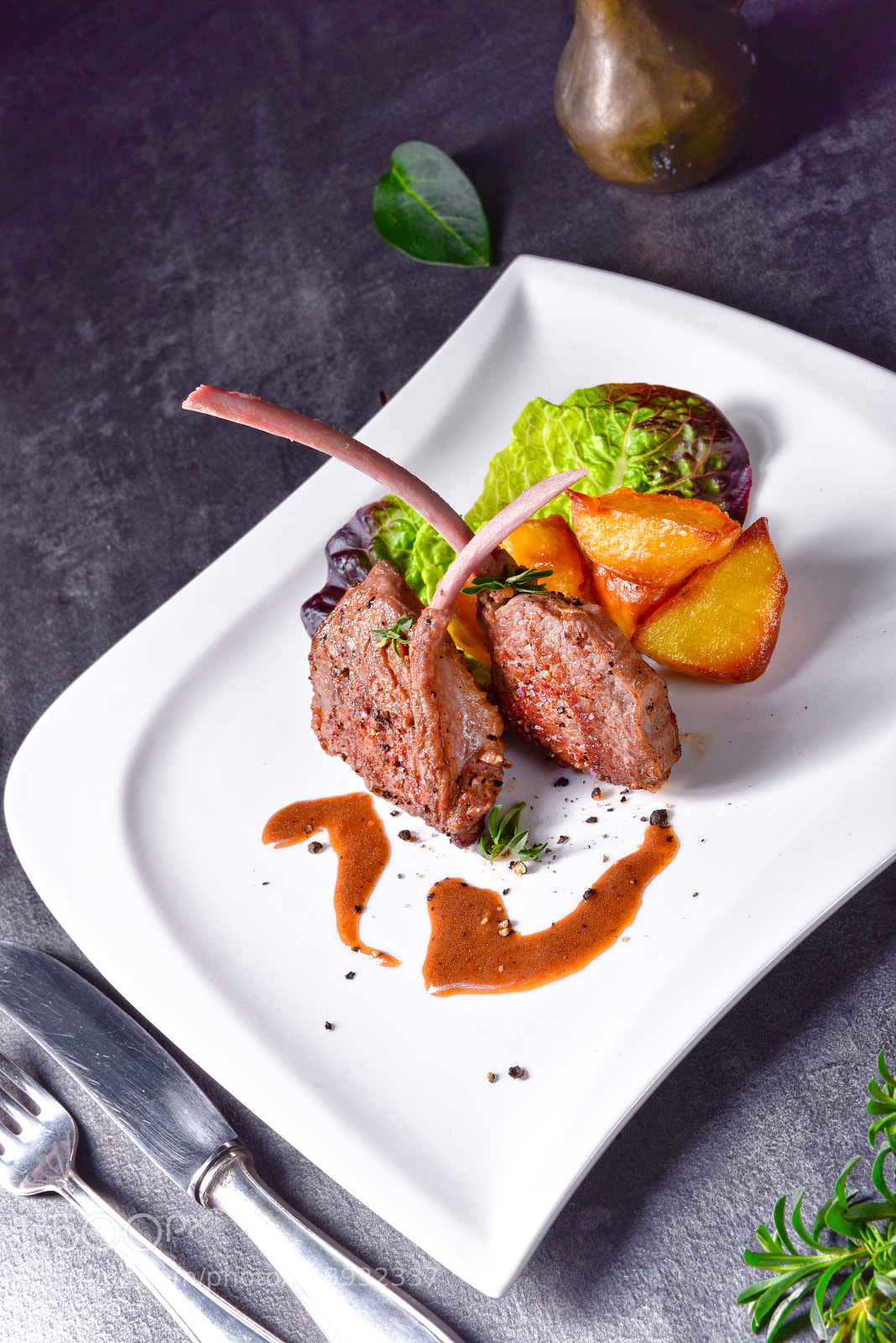 Nikon D810 sample photo. Grilled lamb chops with photography