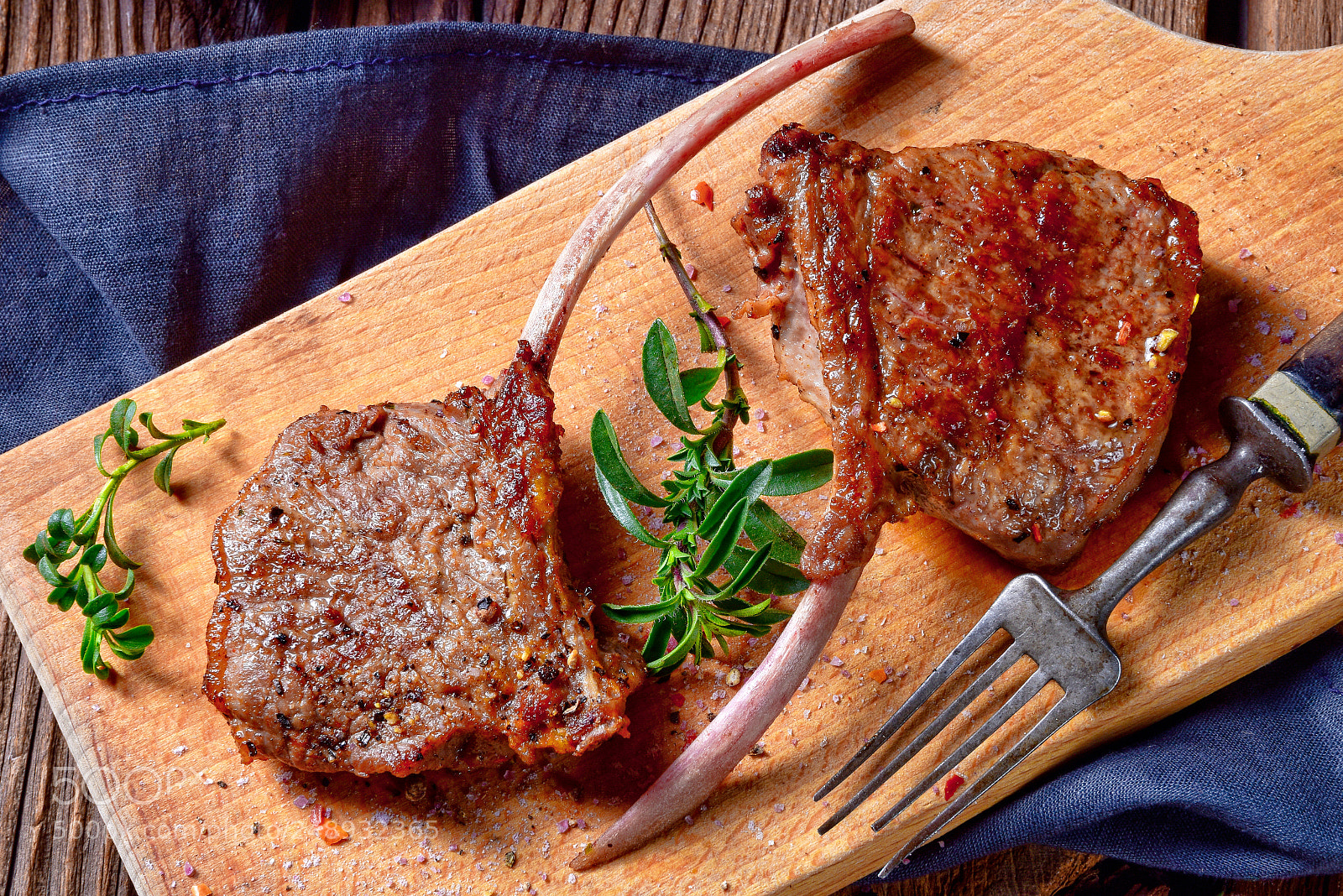 Nikon D810 sample photo. Grilled lamb chops an photography