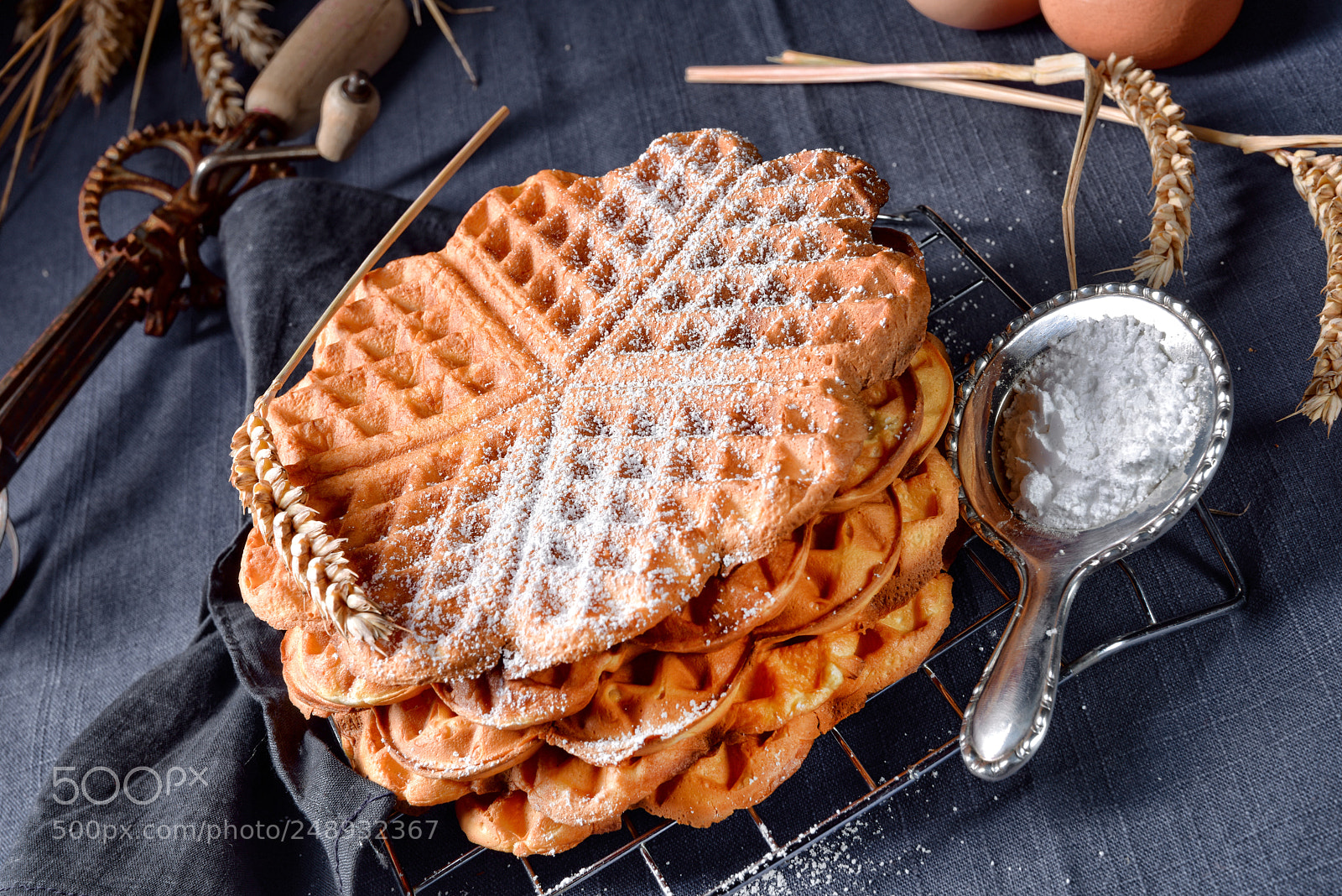 Nikon D810 sample photo. Fresh and tasty waffle photography