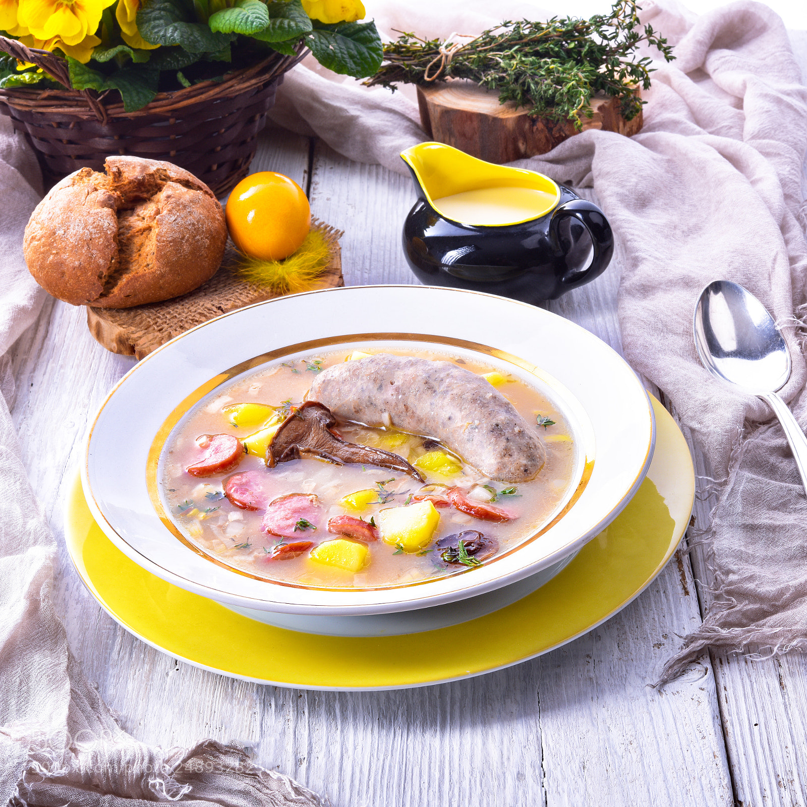 Nikon D810 sample photo. Polish easter soup photography