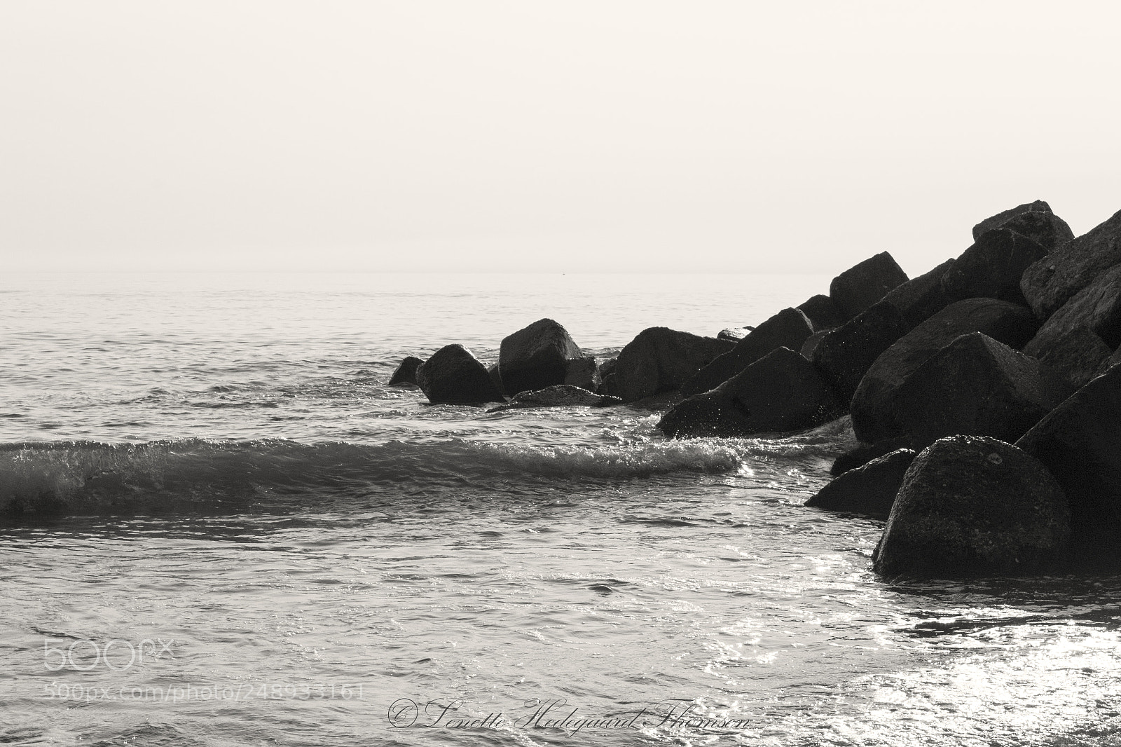Canon EOS 1200D (EOS Rebel T5 / EOS Kiss X70 / EOS Hi) sample photo. The sea b/w photography