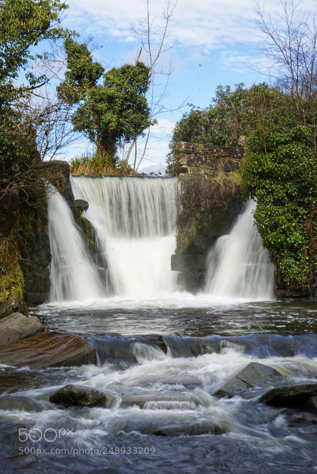 Sony a6000 sample photo. Penllergare woods waterfalls photography