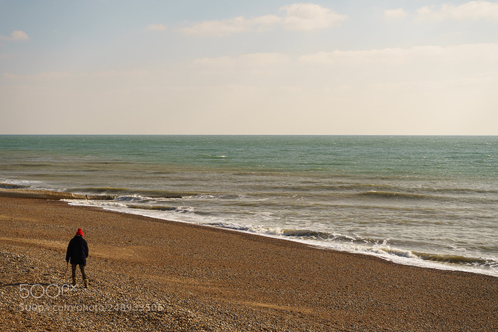 Sony a7 II sample photo. Walking by sea at photography