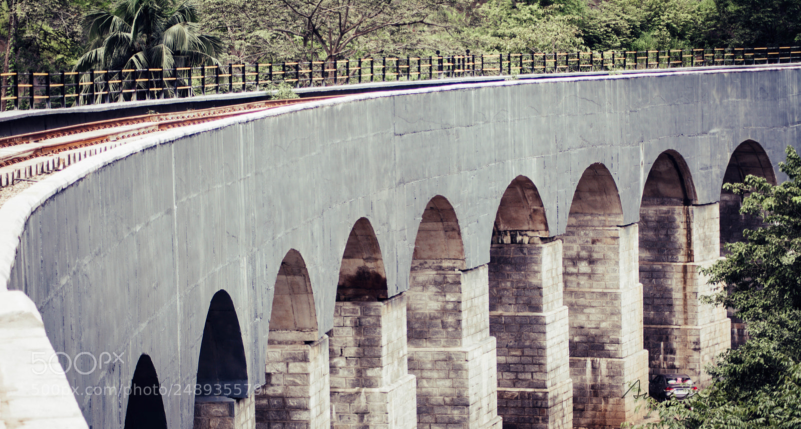 Nikon D5200 sample photo. A rail bridge photography