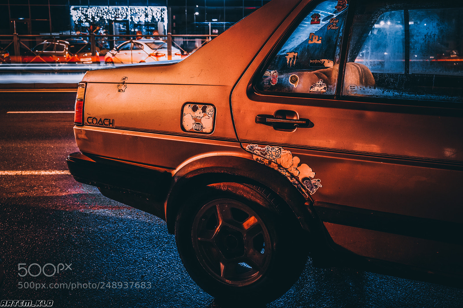 Sony Alpha a3500 sample photo. Сar in the lights photography