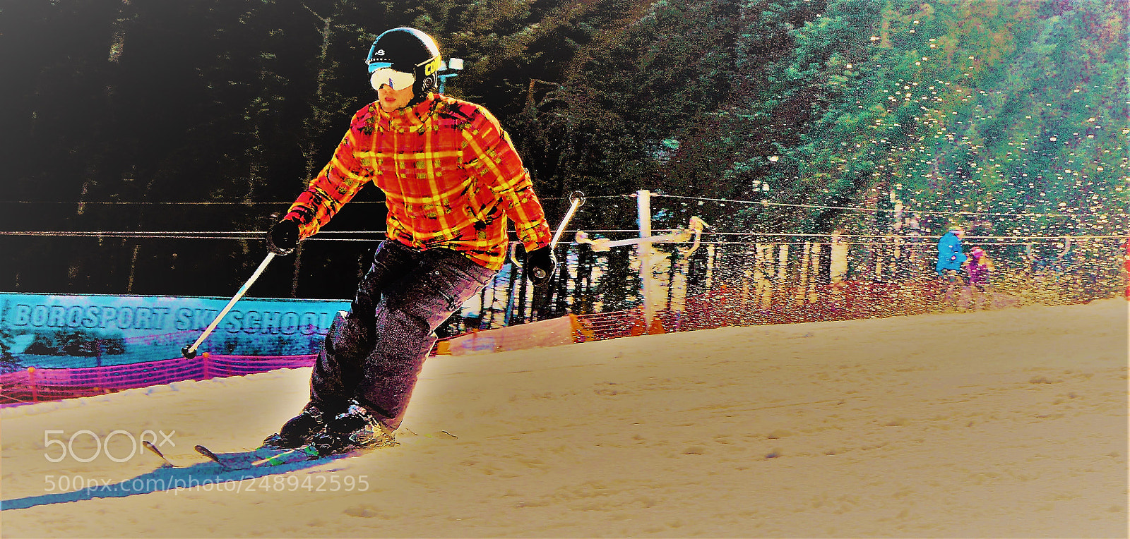 Nikon D3200 sample photo. Skiing photography