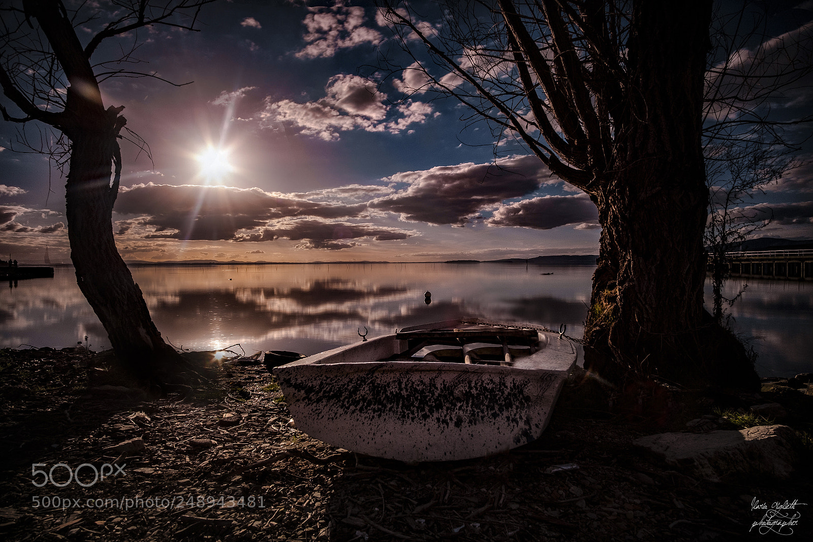 Fujifilm X-T1 sample photo. Sunset on the boat photography